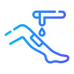 waxing Line Gradient Icon