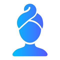 facial mask Gradient icon