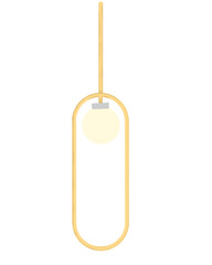 Aesthetic hanging lamp illustration