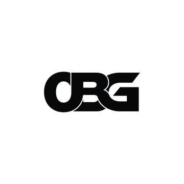 OBG letter monogram logo design vector