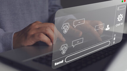 Chat with AI Artificial Intelligence A person who uses artificial intelligence AI.