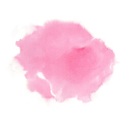 Abstract background pink spot watercolor, hand drawn brush.