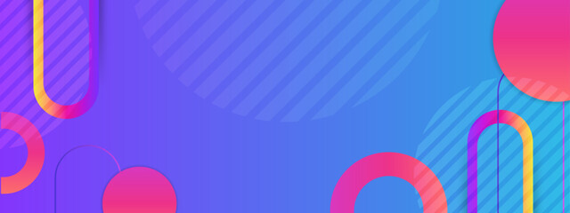 Vector shapes banner colorful colourful abstract geometric background