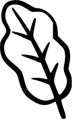 Autumn leaf outline