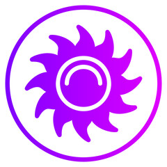 sun gradient icon