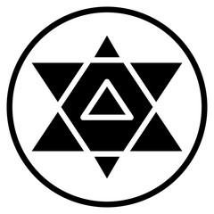 Merkaba glyph icon