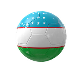 Football Uzbekistan Flag