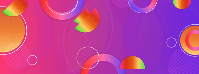 Vector colorful colourful banner abstract geometric background