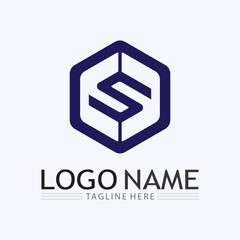 Business corporate S letter logo