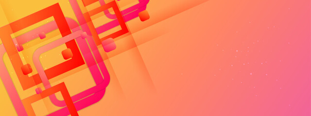 Fototapeta premium Vector modern banner business background with geometric shapes colorful colourful