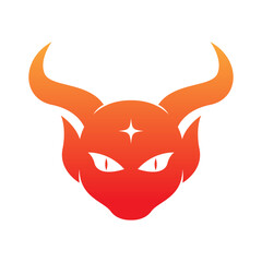 Demon logo icon design