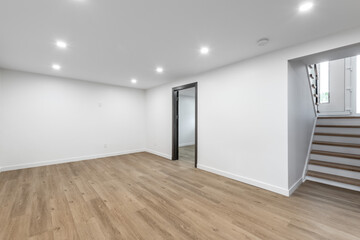 Canadian single family house, renovated with some luxury elements in design with kitchen, rooms, bedrooms, appliances, finished basement, laundry, backyard and patio