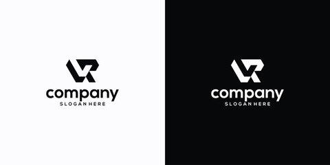 rv letter logo template