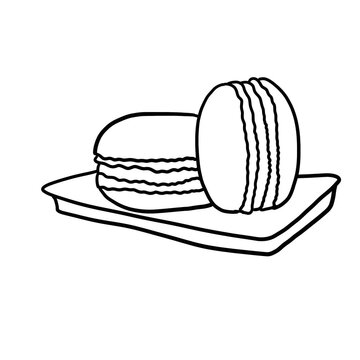 delicious macarons illustration transparent