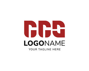 Vector abstract ggs letter logo set. minimalist ggs monogram logo design template