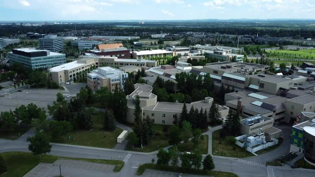 Aerial Perspectives of Mount Royal University in Calgary, Canada