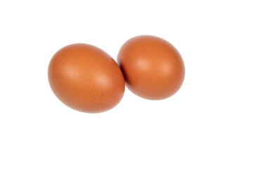 Eggs on a white background.