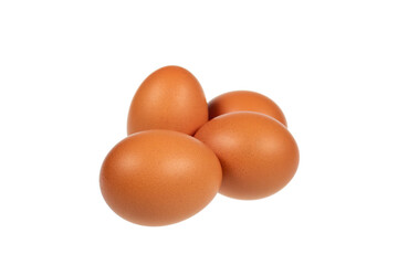 Eggs on a white background.