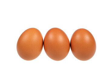 Eggs on a white background.