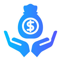 capital venture gradient icon