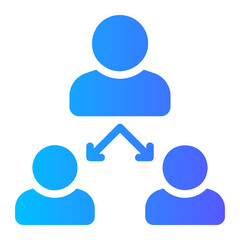 leadership gradient icon