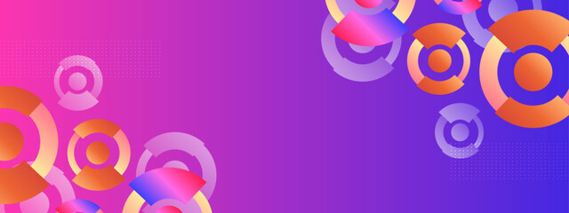 Vector colorful colourful banner abstract geometric background
