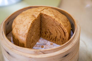 A soft and sweet Cantonese-style morning tea snack, steamed Mala cake