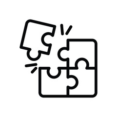 Puzzle game vector icon
