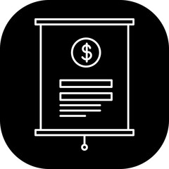 Budgeting business and finance icon with black filled outline style. change, opportunity, office, credit, digital, company, symbol. Vector Illustration