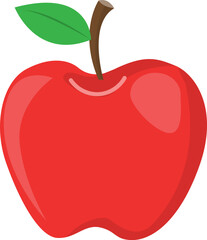 apple fruit cartoon icon illustration