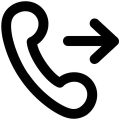 Trendy bold line icon of mobile 