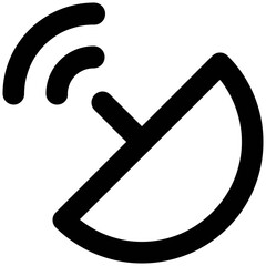 Set of Communication Interface Line Icons
