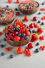 Mix of various garden berries