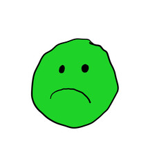Icon  face not happy 