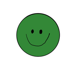 green smiley face