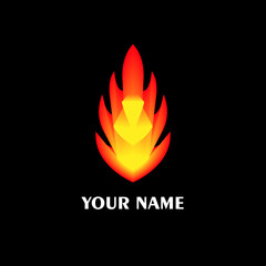 Fire logo vector design is suitable for companies that share the same theme