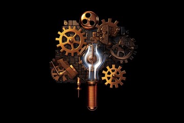 Obraz premium key to success, brainstorming idea, concept and innovation