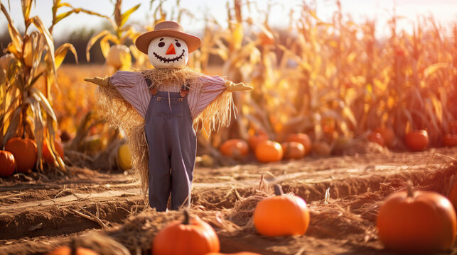 scarecrow in a field