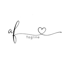  Initial wedding monogram logo template