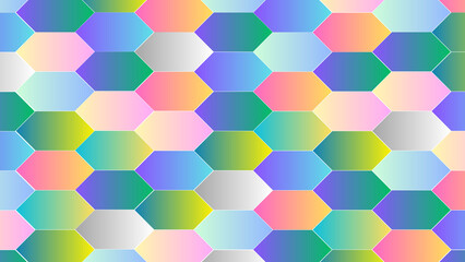 multi rainbow color seamless beautiful geometric shape illustration background for pride month transparent 