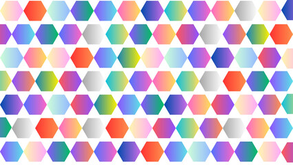 multi rainbow color seamless beautiful geometric shape illustration background for pride month transparent 