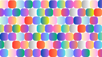 multi rainbow color seamless beautiful geometric shape illustration background for pride month transparent 