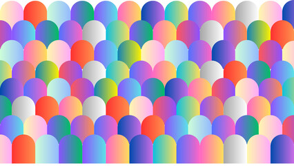 multi rainbow color seamless beautiful geometric shape illustration background for pride month transparent 