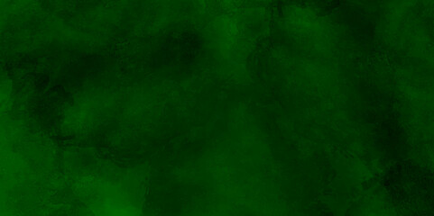 Fototapeta premium Trendy green watercolor grunge cement wall. Vector design. Dark green grunge background.
