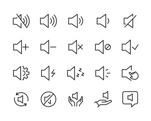 loud speaker icon, Voice , Record. Sound recording Studio Symbol. volume icons button, vector, sign, symbol, logo, illustration, editable stroke, design style isolated on white linear pictogram