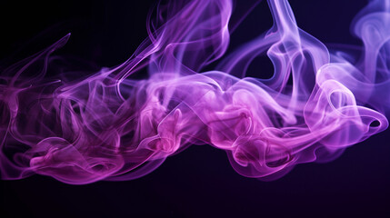 a single line of purple smoke as it gracefully weaves its way through the surroundings, Generative AI