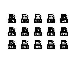 File format or extension icon pack