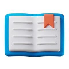 book open 3d icon