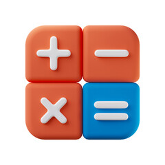 Obraz premium calculator 3d icon