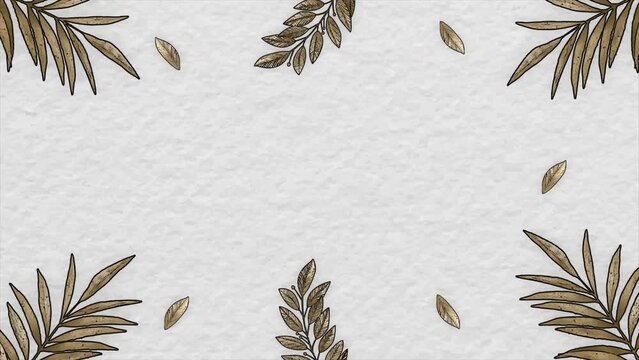 Backgrounds. Gilded Paper Plants with Stop Motion Effect. (It can also be used vertically.)